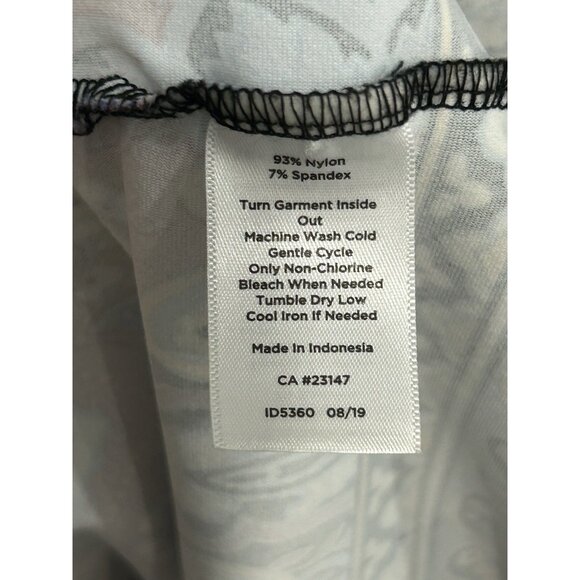 Talbots 3/4 Sleeve Jersey Paisley Shift Dress Multicolor Sz Medium Petite Boho - Picture 9 of 13